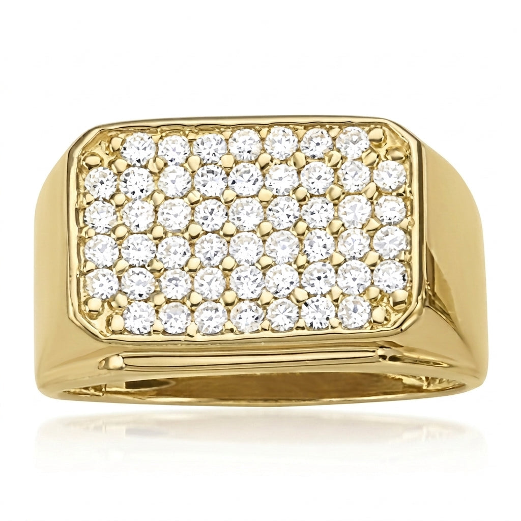 Men's Ring Diamonds 1.05 ct tw 14kt Gold