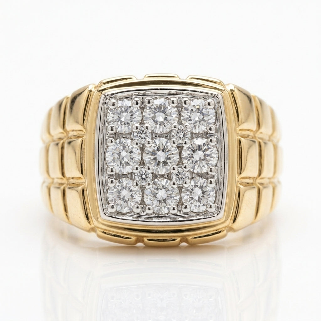 Men's Ring Diamonds 2.75 ct tw 14kt Gold