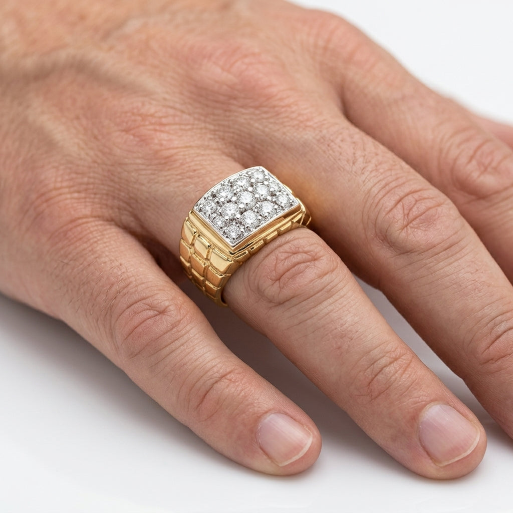 Men's Ring Diamonds 2.75 ct tw 14kt Gold