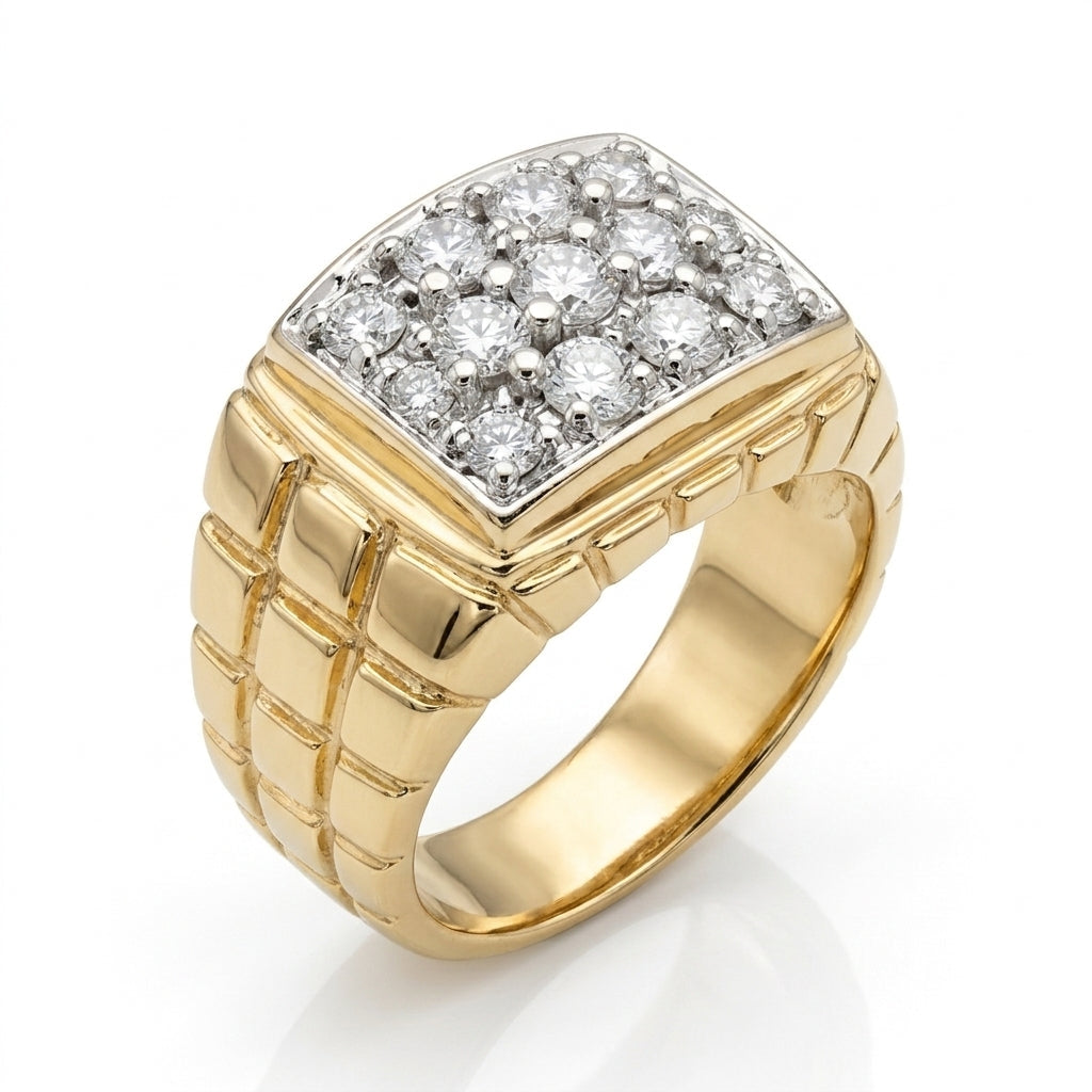 Men's Ring Diamonds 2.75 ct tw 14kt Gold