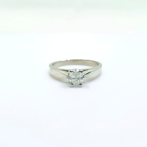 Diamond Engagement Ring Women's Oval 0.50ct 14kt Gold