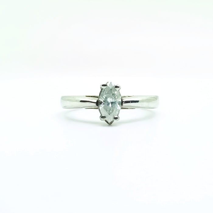 Diamond Engagement Ring Marquise cut 0.50ct 14kt Gold