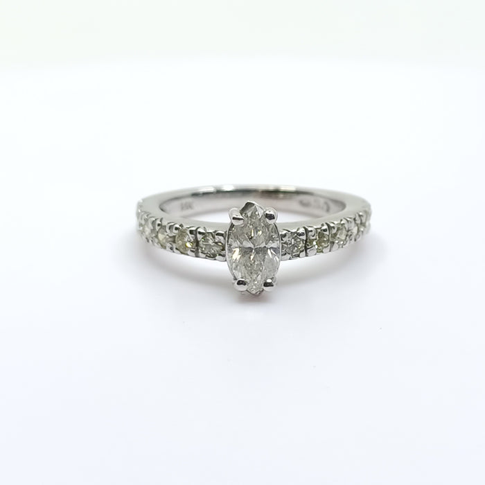 Diamond Engagement Ring Women's Marquise cut 1.00cttw 14kt Gold