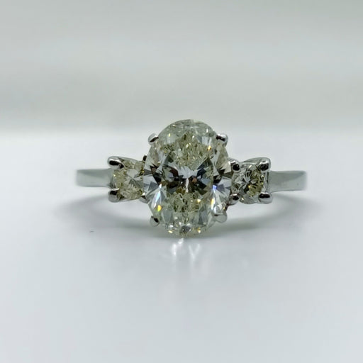 Diamond Engagement Ring Women's Oval 2.10cttw 14kt Gold