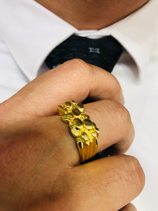 14k Gold Fancy Nugget Ring