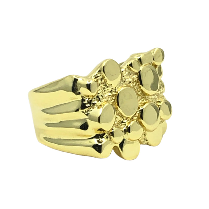 14k Gold Fancy Big Nugget Ring