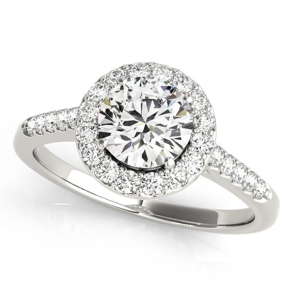 Halo Round Diamond Ring 1.50CTW in 14k Gold