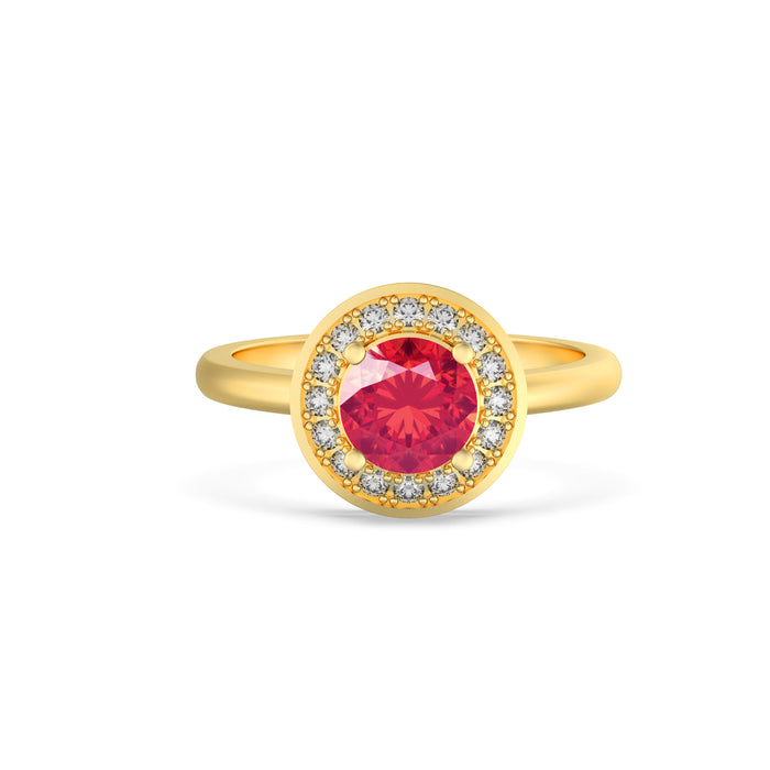 “RF85148" Ring with 1.00ct Pink Rose