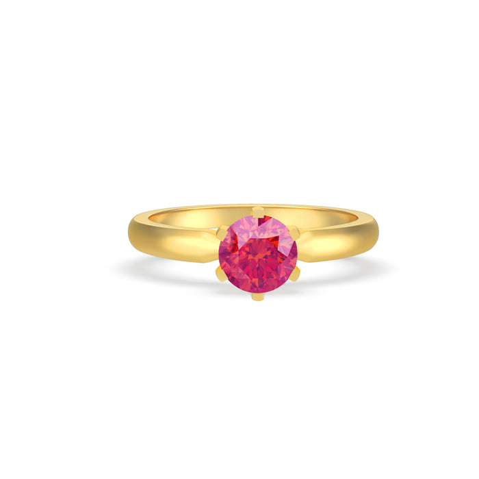 “RF85150" Ring with 0.95ct Pink Rose