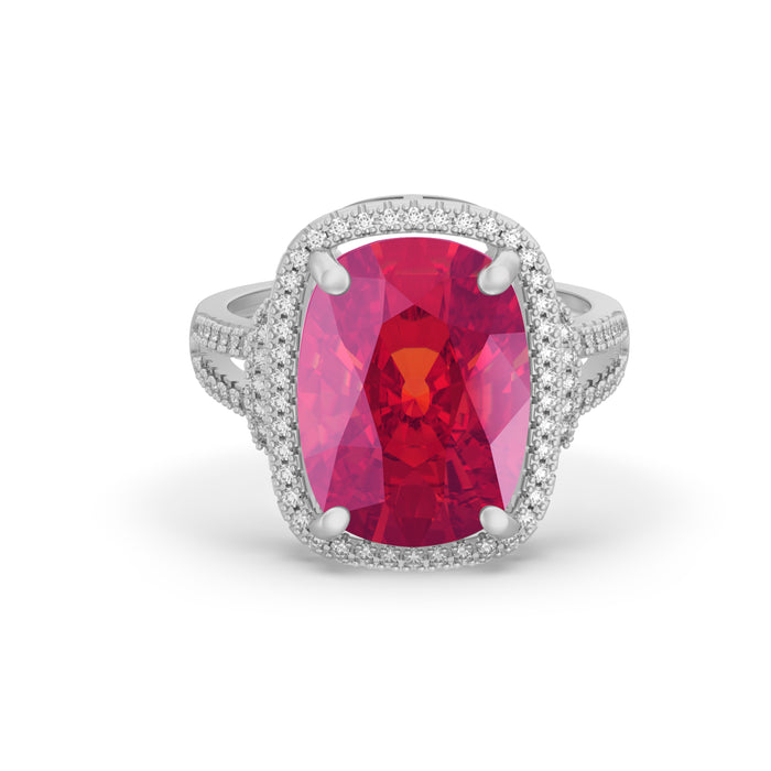 “RF85157" Ring with 6.10ct Pink Rose