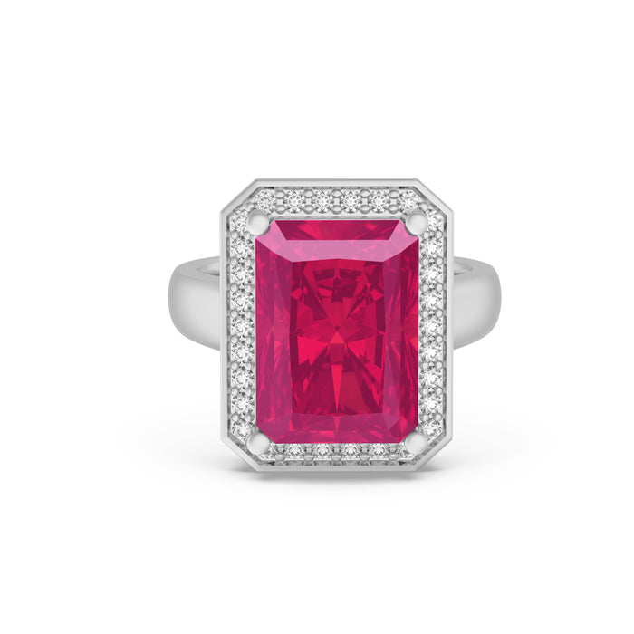 “Passion" Ring with 6.10ct Pink Rose