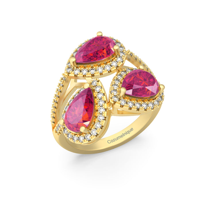 “RF85166" Ring with 1.25ct Pink Rose