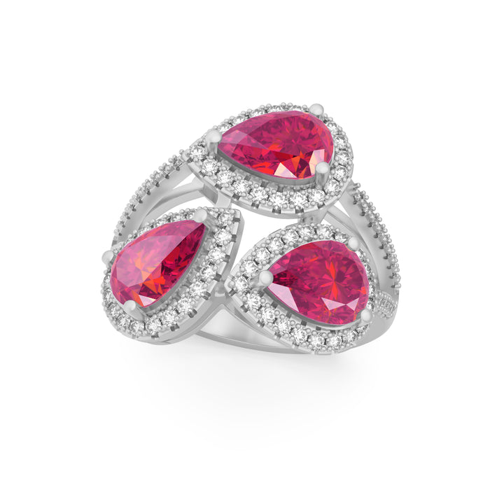 “RF85166" Ring with 1.25ct Pink Rose