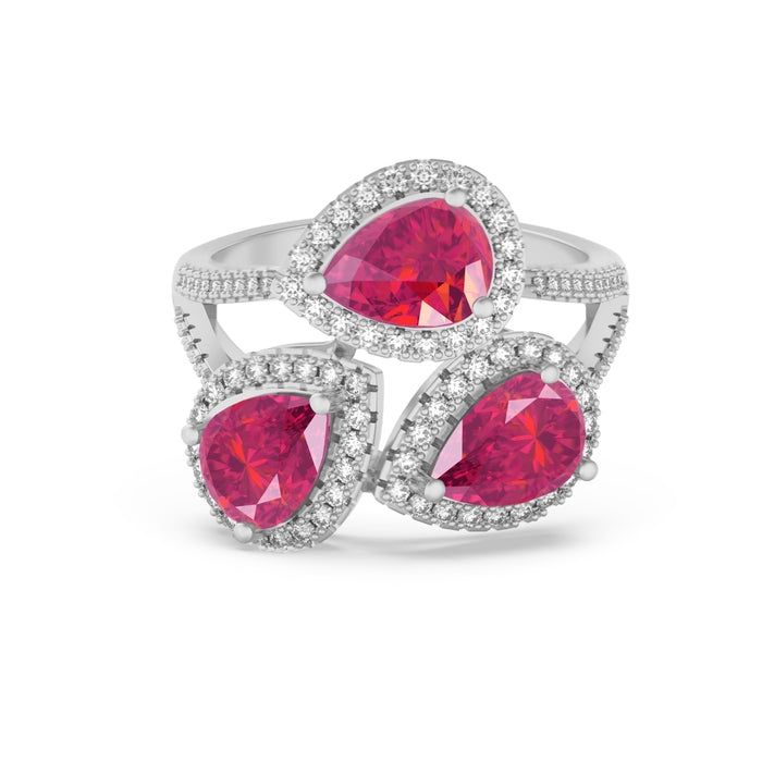 “RF85166" Ring with 1.25ct Pink Rose