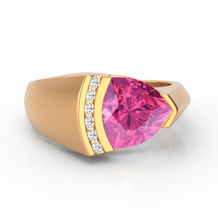 “Iconic" Ring with 2.42ct Pink Rose