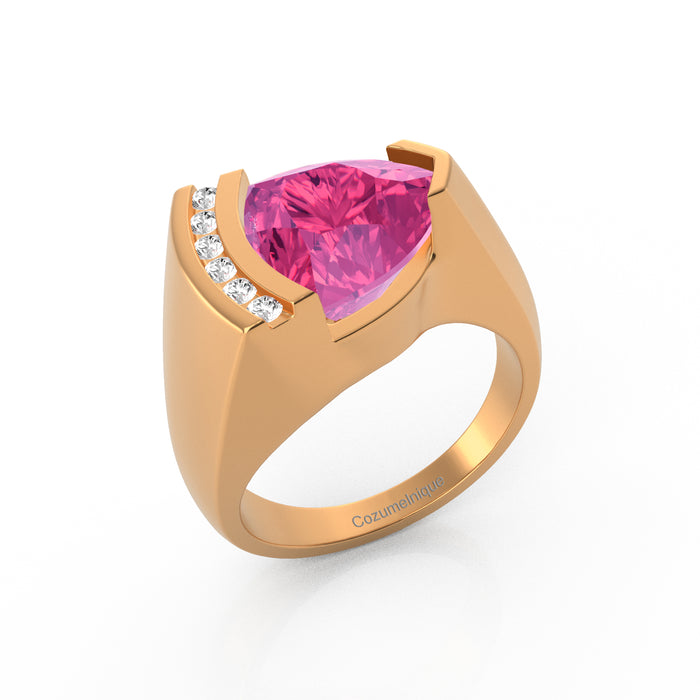 “Iconic" Ring with 2.42ct Pink Rose