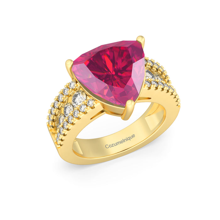 "Be Mine" Ring with 5.05ct Pink Rose