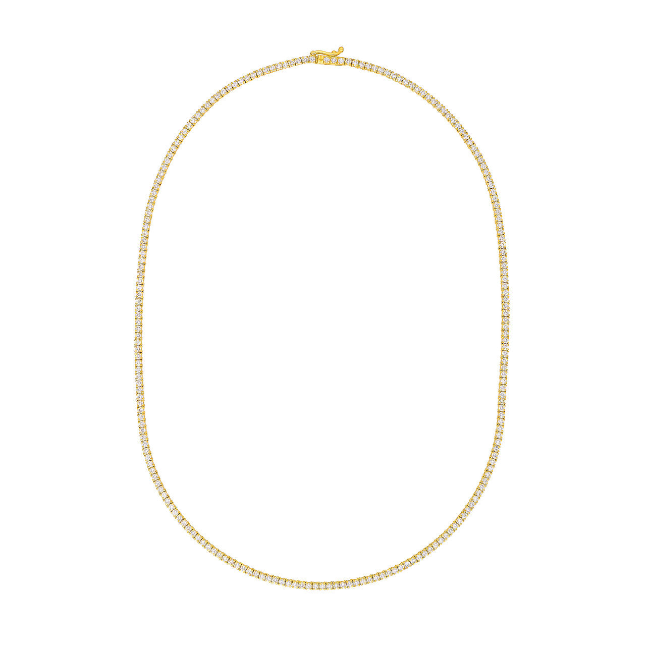Diamond Tennis Riviera Necklace 17.00 CTW