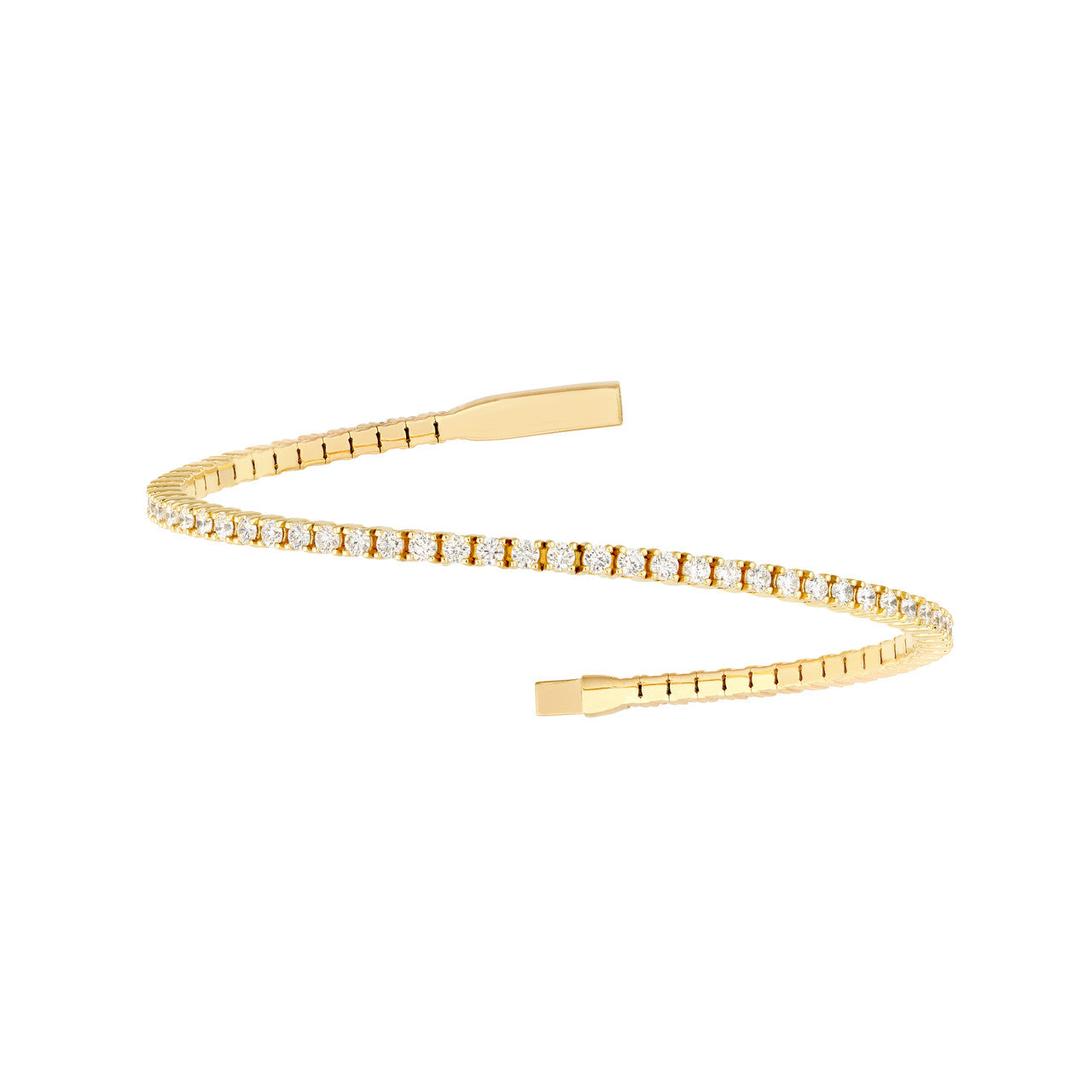 1.00 CTW Full Eternity Diamond Flex Bangle