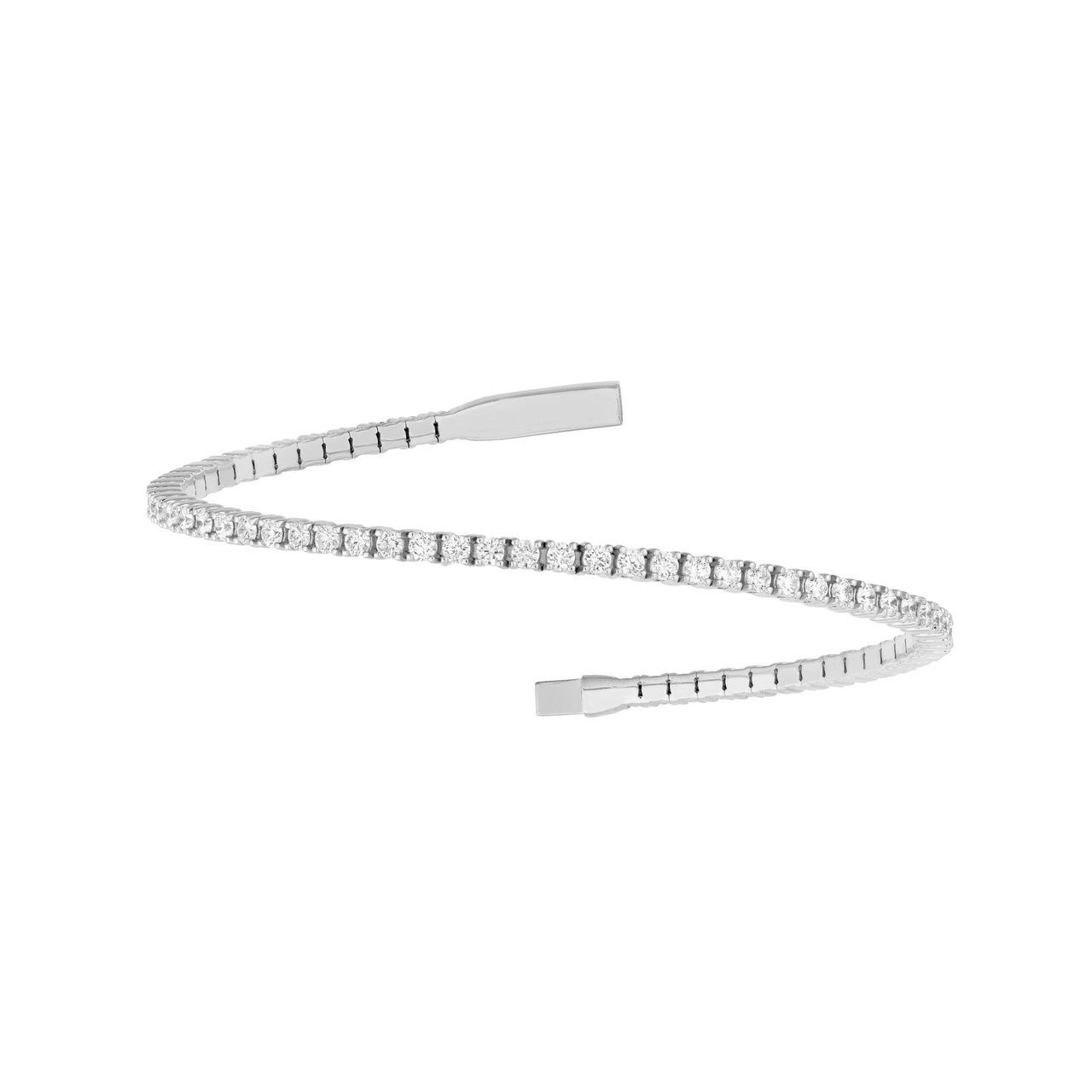 1.00 CTW Full Eternity Diamond Flex Bangle