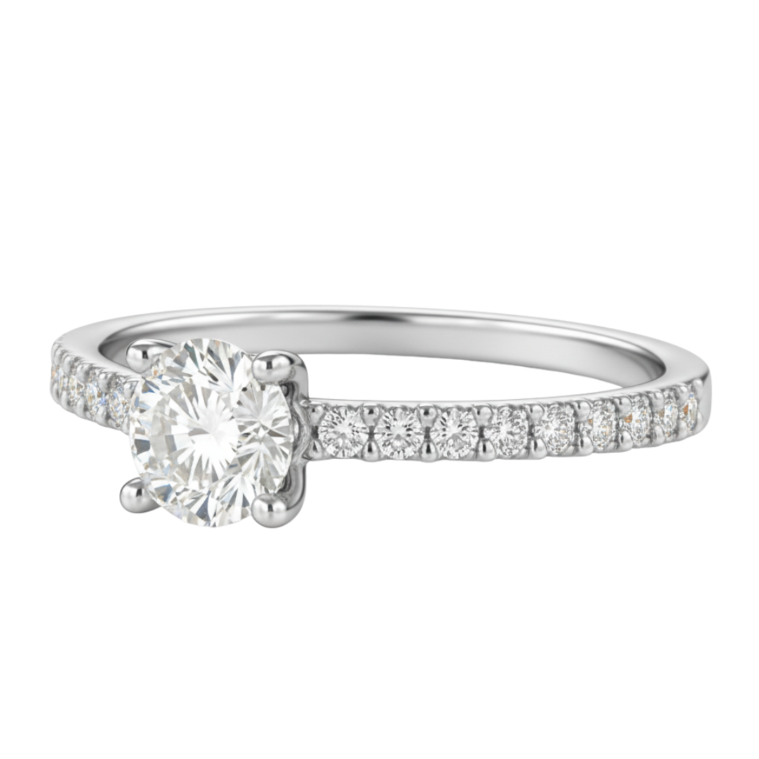 Fancy Lab Grown Diamond Engagement Ring 0.45CTW in 14K Gold