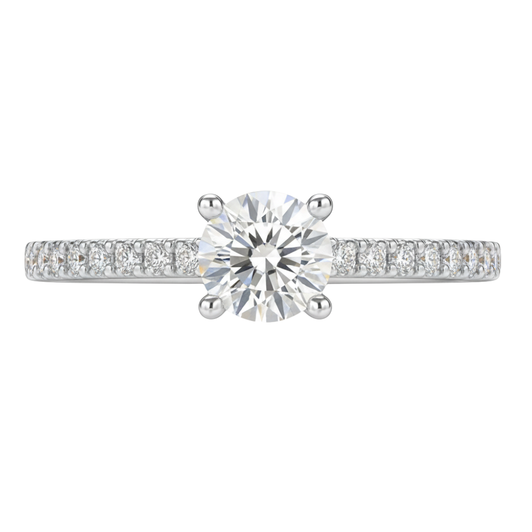 Fancy Lab Grown Diamond Engagement Ring 0.45CTW in 14K Gold