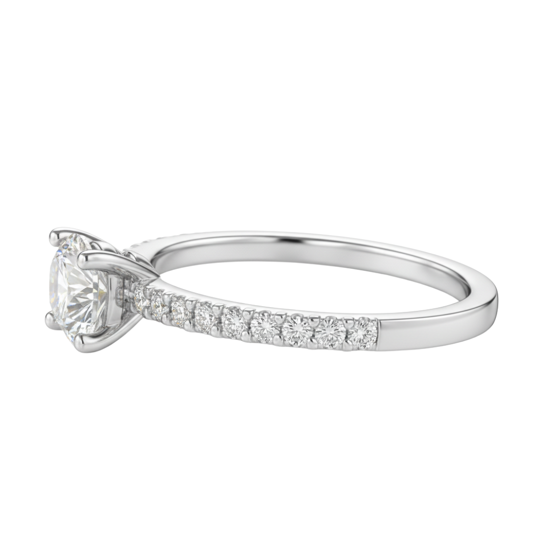 Fancy Lab Grown Diamond Engagement Ring 0.45CTW in 14K Gold