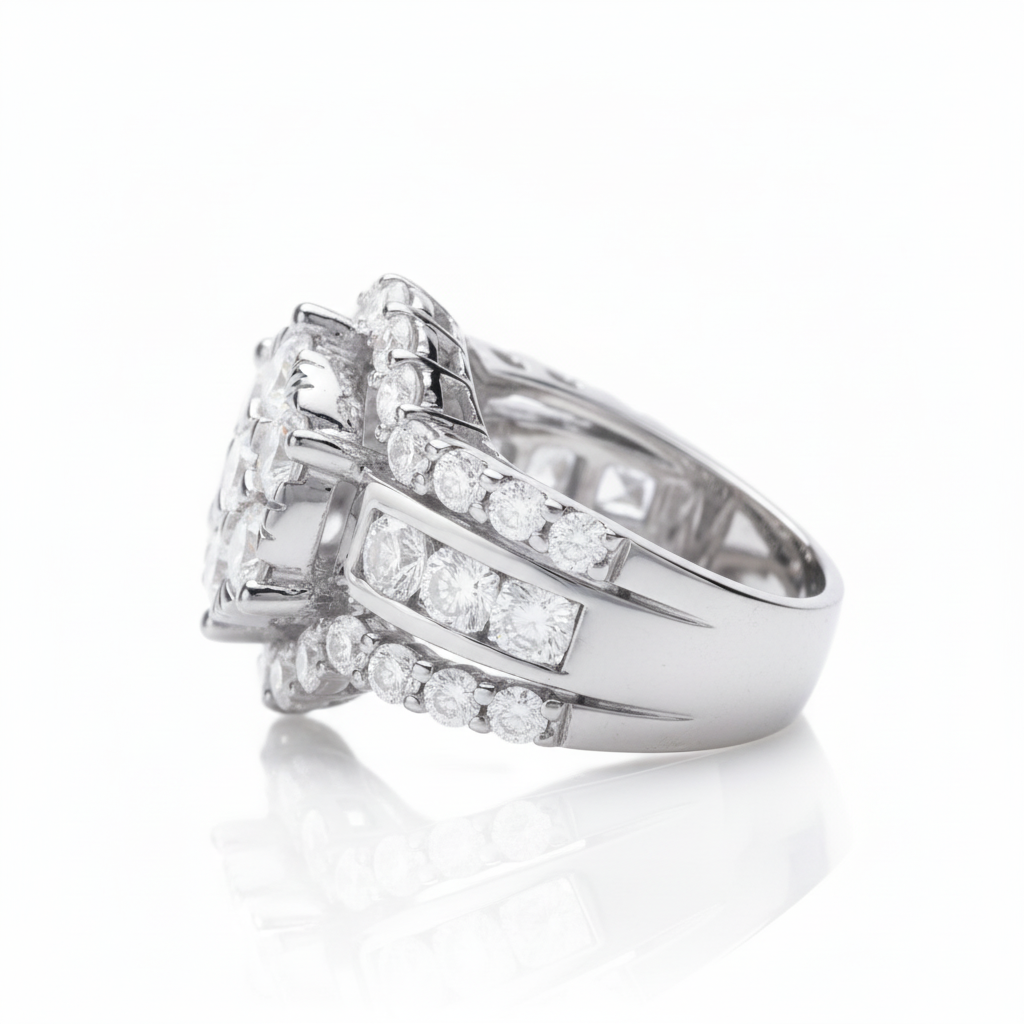 Diamond Ring Women's 4.00ct tw with 14kt Gold