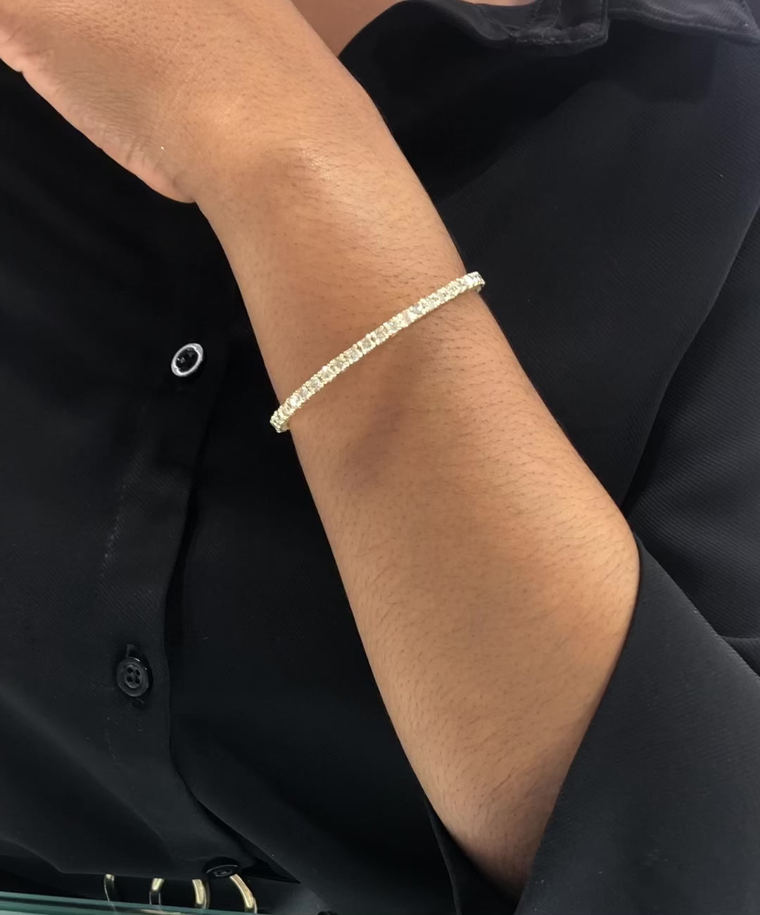 5.00 CTW Full Eternity Diamond Flex Bangle