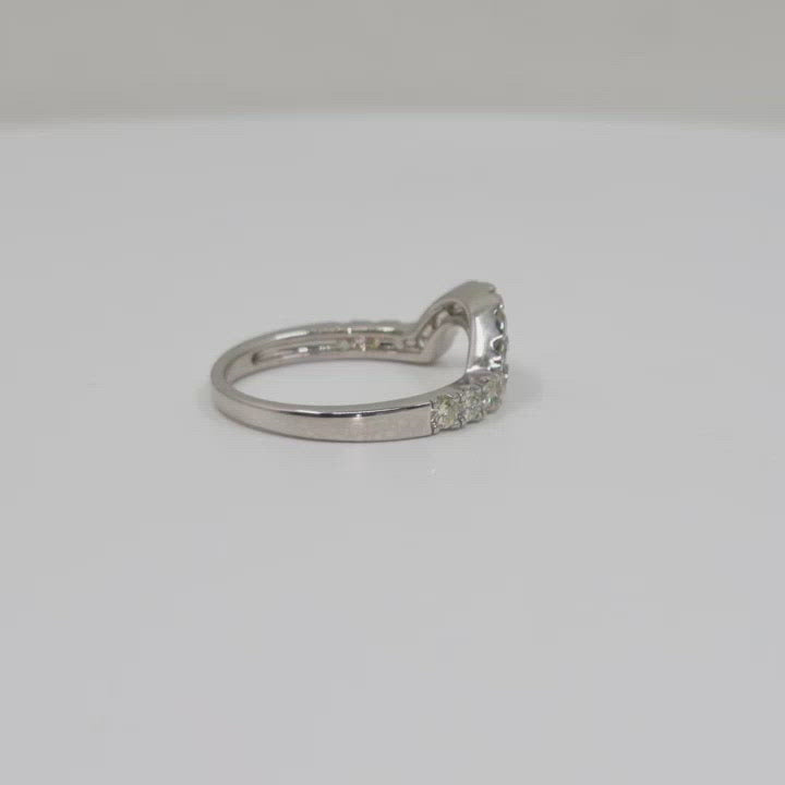 SeaFraa U-Band Diamond Ring 0.60 carats of diamonds 14kt Gold