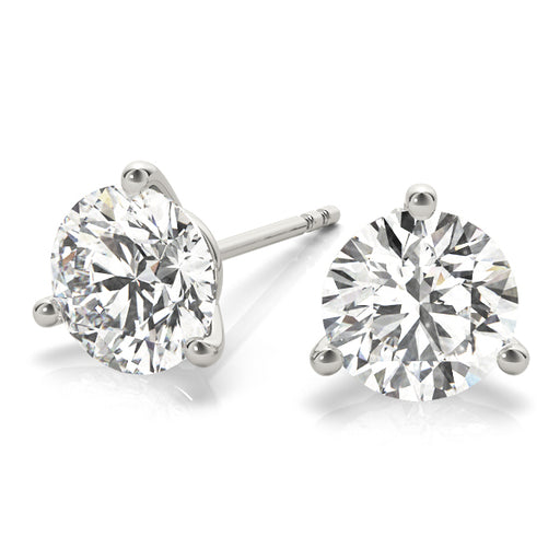 Classic Round Diamond Martini Stud Earrings elegantly set in 14K Gold (1/4ct TW)