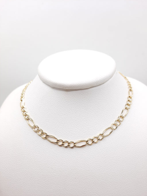 Figaro Link 14k 4MM - All lengths available