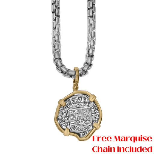 Atocha Irregular replica Coin 1inch with 14kt Gold Frame