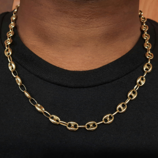 Puff Mariner Chain 14k 7MM - All lengths available
