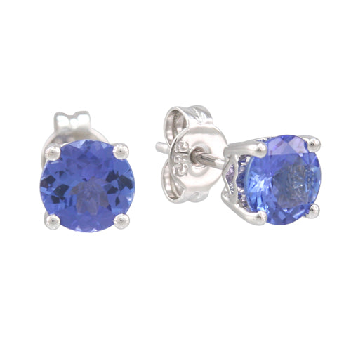 Tanzanite 0.48 ct tw earrings with 14kt Gold