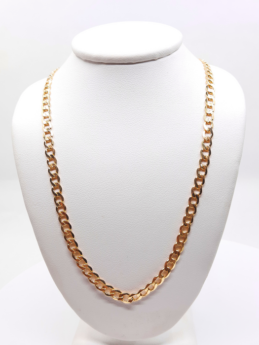 Cuban Link Chain 14kt 4.5MM - All lengths available