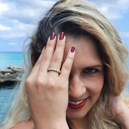 Eterna Diamond Eternity Band Women's Ring 2.50 ct tw with 14kt Gold