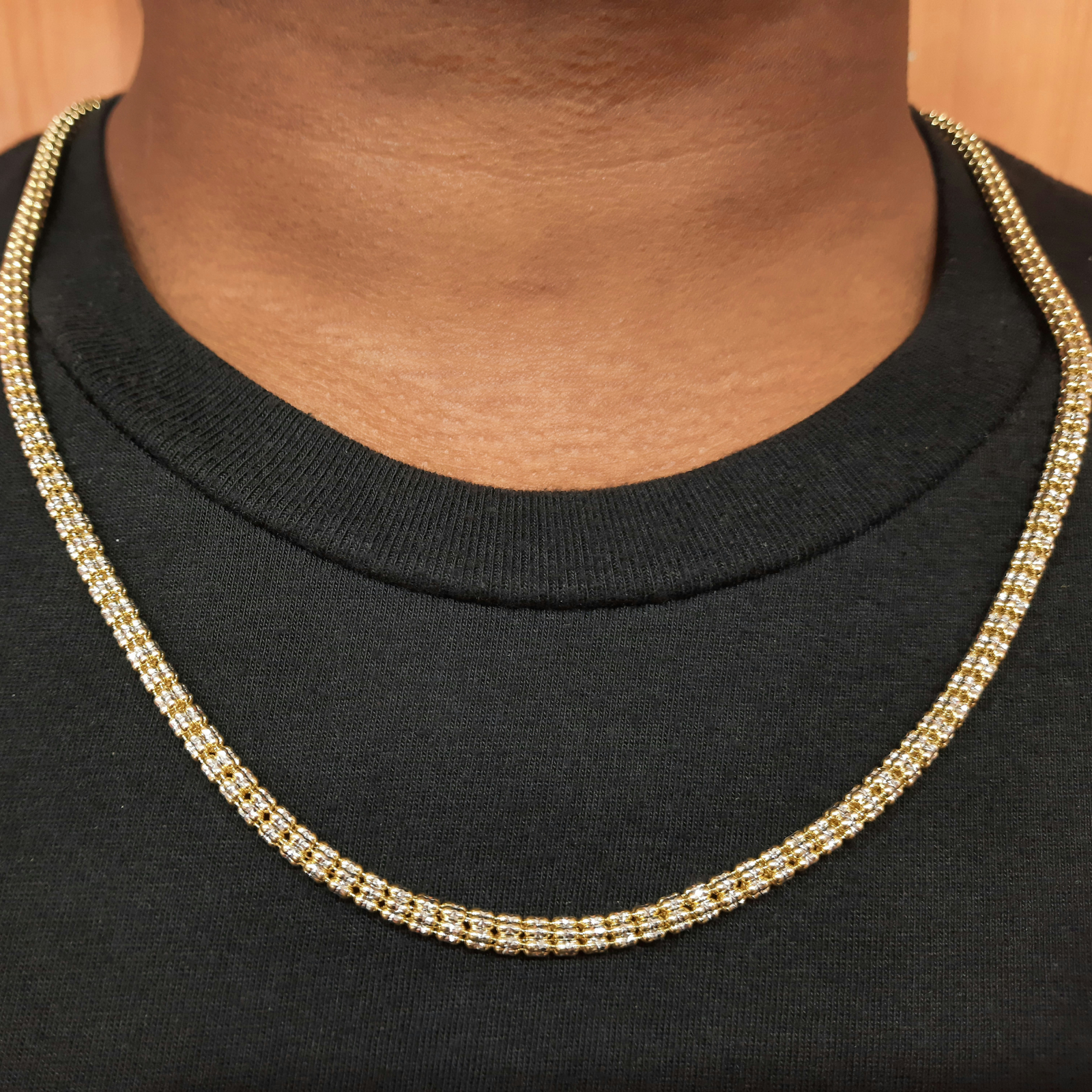 Diamond Marquise Chain 14k 4MM - All lengths available