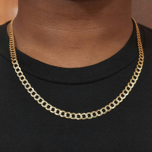 Cuban Link Diamond Cut Chain 14k 6MM - All lengths available