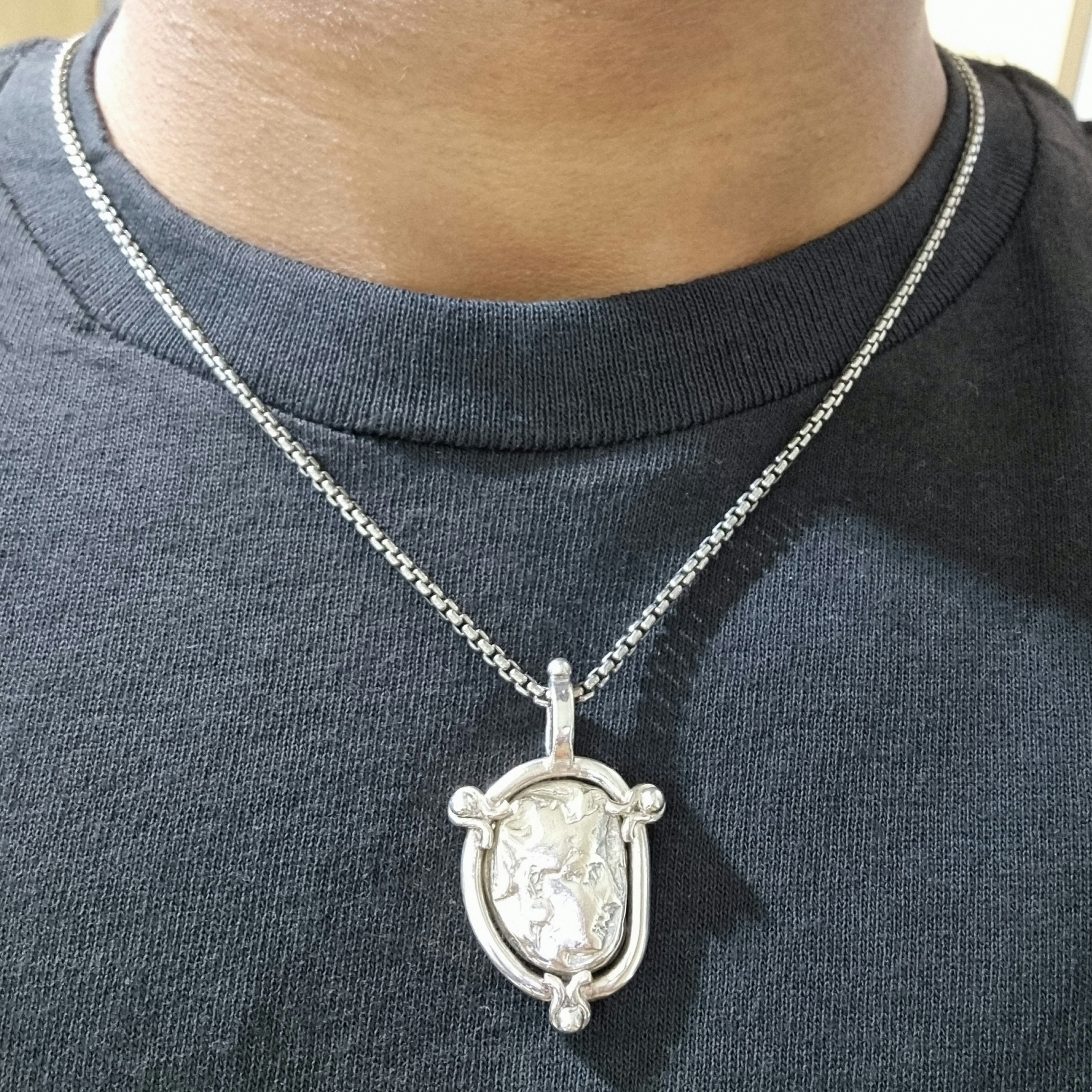 Athena and Owl replica Coin with 925 Silver Frame