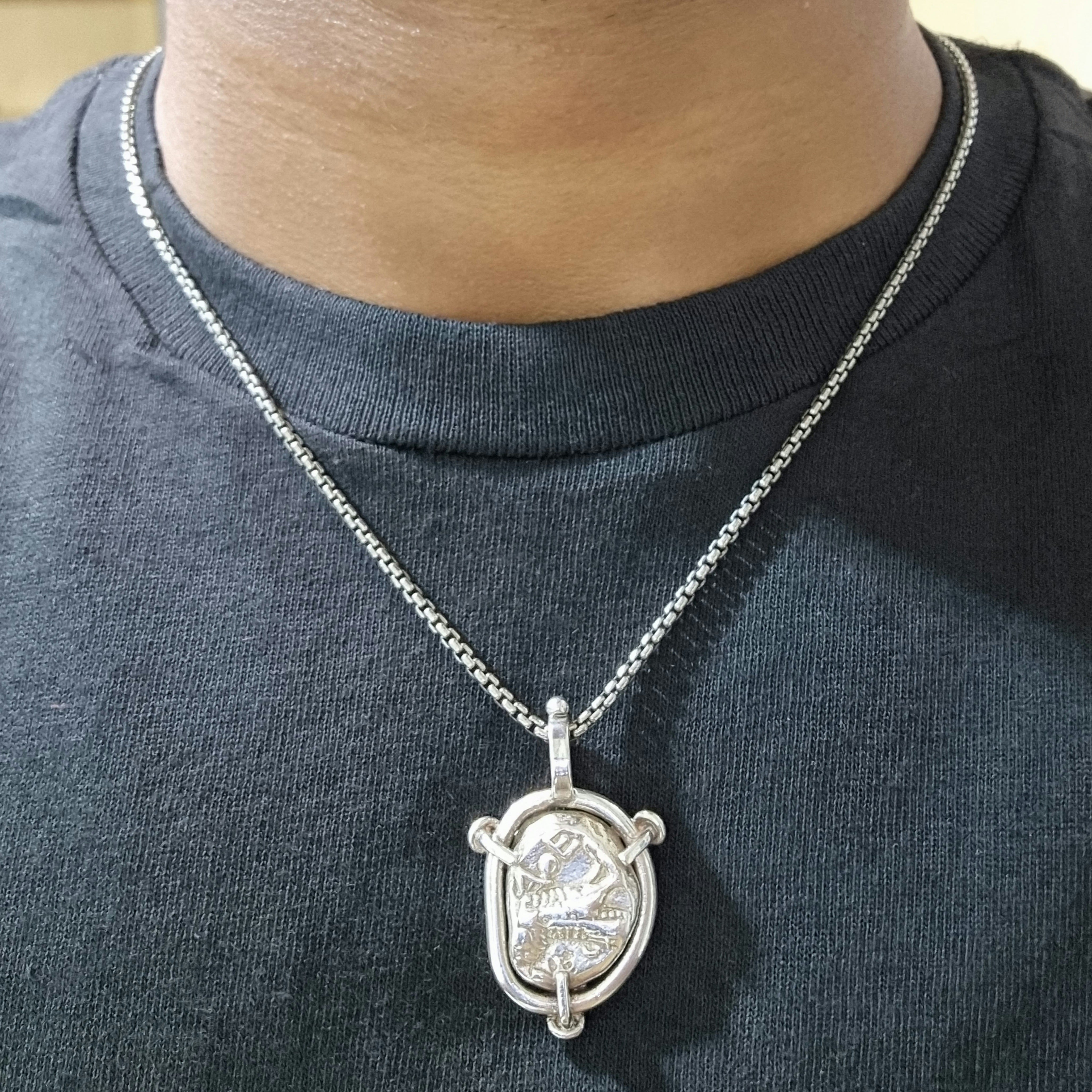 Athena and Owl replica Coin with 925 Silver Frame