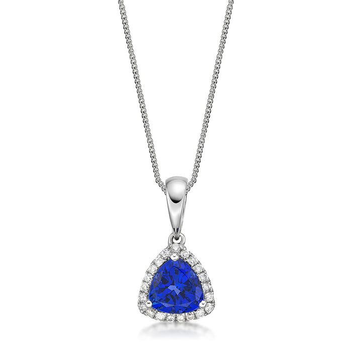 Tanzanite Necklace TA1.55 DR0.65 in 14kt Gold
