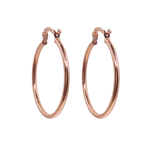 14kt Gold Hoop 32MM high polish hoop 1.5MM thick