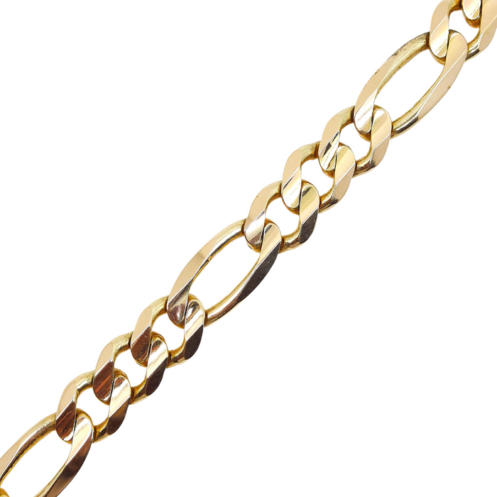 Women's Figaro Link Bracelet 14kt 13MM 8.5"