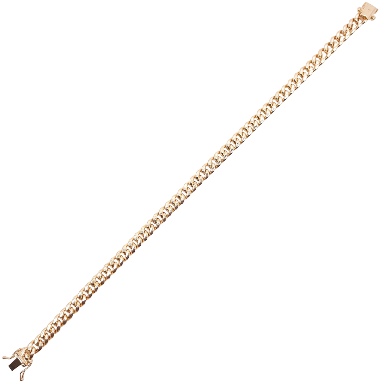 Miami Cuban Bracelet 14k 6MM 9