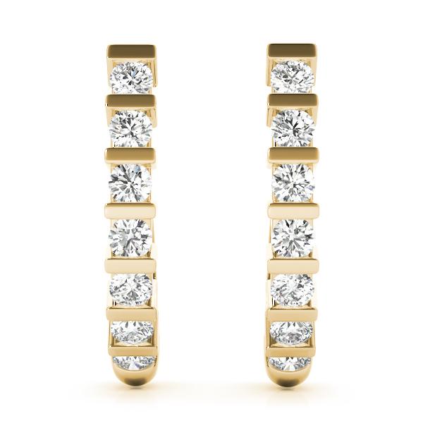 Diamond Earrings 0.70 ct tw 14kt Gold
