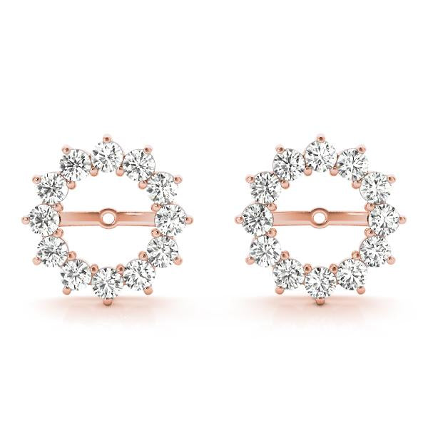 Diamond Earrings Jacket 1.20 ct tw 14kt Gold