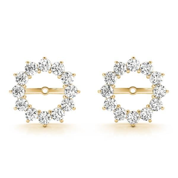 Diamond Earrings Jacket 1.20 ct tw 14kt Gold