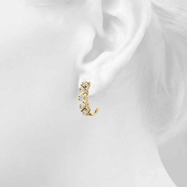 Diamond Earrings 1.00 ct tw 14kt Gold