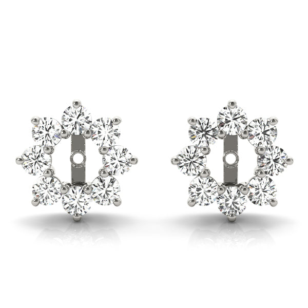 Diamond Earrings Jacket 0.70 ct tw 14kt Gold